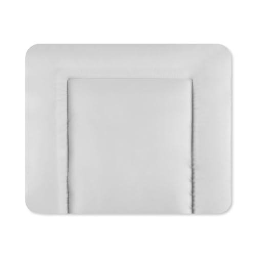 Julius Zöllner Wickelauflage Softy 85x75 cm - Wickelunterlage - wasserdicht und abwischbar - Made in Germany – Oeko-Tex Standard 100 – uni hellgrau