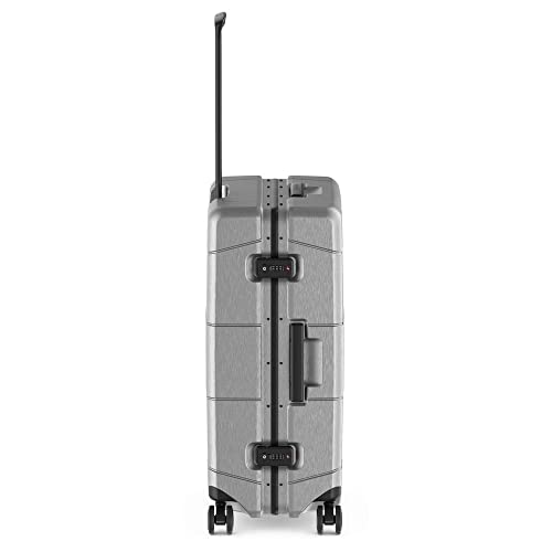 Image of Victorinox Lexicon Framed Series Medium Hardside Check-in Luggage, 72 litres, Silver, Polycarbonate, 610540 | Premium Swiss Trolley Suitcase