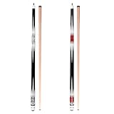 Pathline Pool Cue Stick - 58 inch Canadian Maple Billiard Pool Stick Set of 2 (RW 19oz)