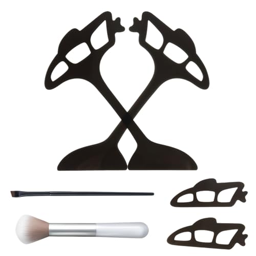 Plantilla de maquillaje rápido para principiantes, herramienta reutilizable para delineador de ojos, brochas cosméticas para maquillaje de ojos sin esfuerzo