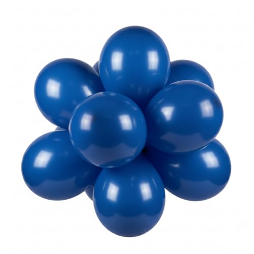 Globos de látex de colores, 30 cm, 10 unidades (azul)