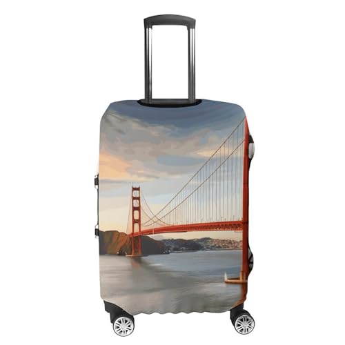 Golden Gate Bridge Printed Luggage Cover Protector, Fits 18-32 Inch Luggage4