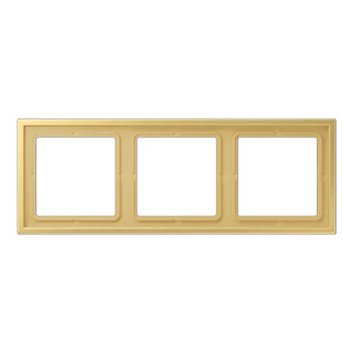 Marco Triple Ls Zero Laton Classic de tres elementos para mecanismos de empotrar interruptores