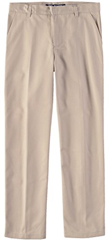 French Toast Boys' Adjustable Flat Front Double Knee Pant