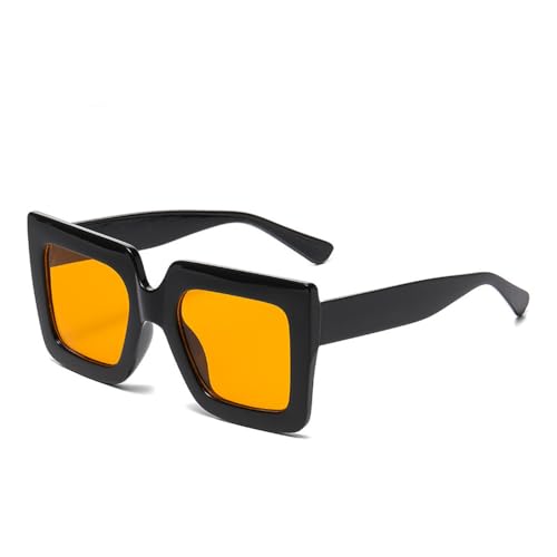 Fashion Sunglasses Women Trendy Large Frame Two Color Splicing Sun Glasses Men Outdoor Beach Sunshade Eyewear Uv400