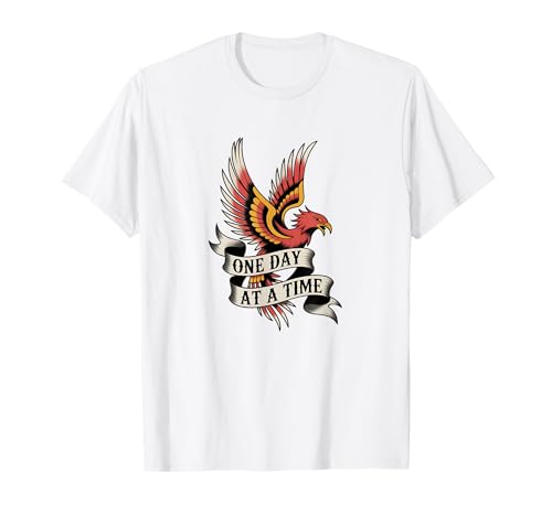 One Day At A Time American Traditional Tattoo Art Flash Ink T-Shirt