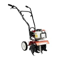 Motozappa a benzina 52CC | Fresa da giardino con motore da 1700 W (2,3 CV) a 2 tempi, larghezza di lavoro 30 cm | profondit&agrave; di lavoro 3-12 cm | 4 lame in acciaio | velocit&agrave; continua | 13,85 kg | per
