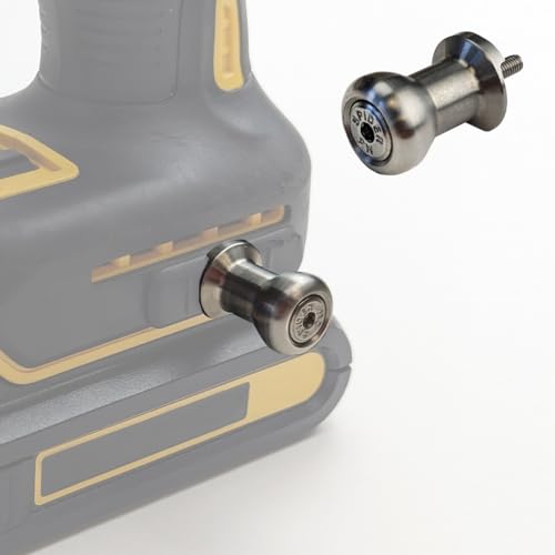 Spider Tool Holster - Drill Pins - Pack of One - Premium CNC Stainless Steel - Attaches to The Side of Any Brand Power Drill and Driver - Pairs with Spider Tool Holster and Tool Docks