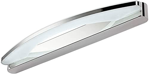 Applique Salle de Bains Acier Inoxydable Éclairage Mur Miroir Blanc Froid