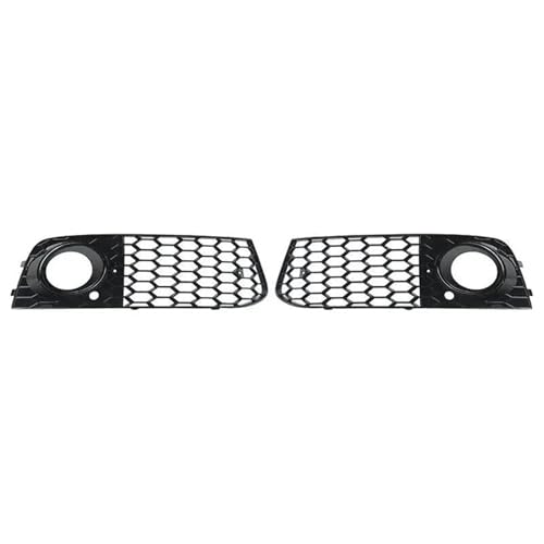 Couverture noire de calandre pour A4 B8 2009-2012 mailles nid d'abeilles