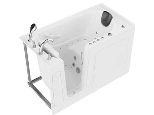 ANZZI Walk-in Tub 30' x 60' Left Drain Quick Fill Walk-In Whirlpool and Air Tub with Powered Fast...