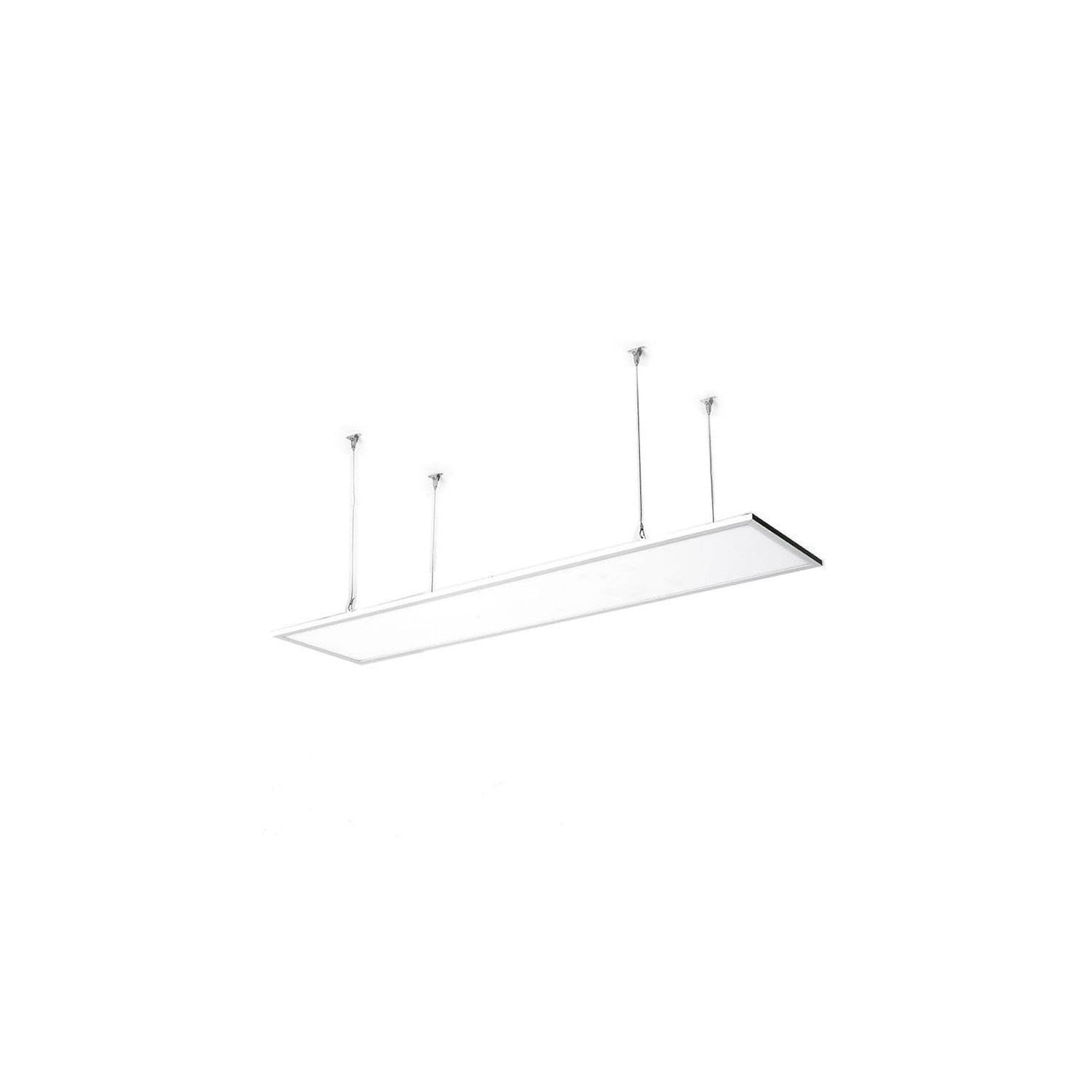 Ledkia Panel LED BOKE 120x60cm 60W 6000lm Zimna biel 6000K Zestaw Wiszący. Nowoczesne oświetlenie sufitowe UGR<19 Flicker-Free idealne do biura, sklepu lub domu. Wydajna energooszczędna lampa.