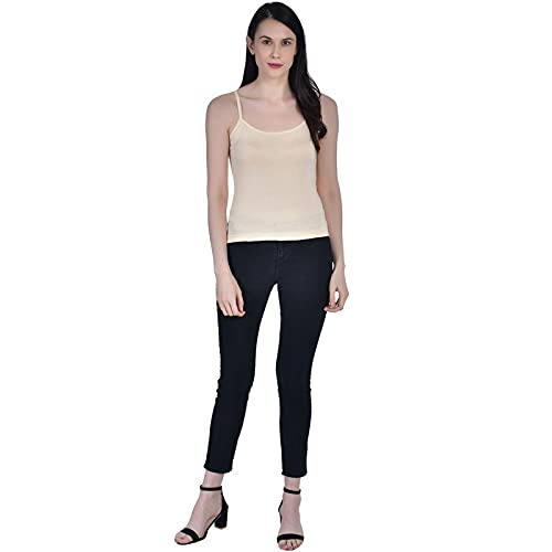 Image of Women's Regular Fit Cotton Camisole Slip Spaghetti Combo Pack of 1