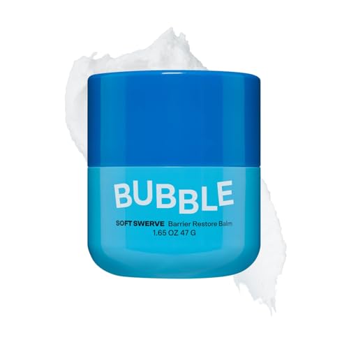 Bubble Skincare Soft Swerve Barrier Cream - Face Moisturizer for Dry Skin Skin Barrier Repair Balm - Moisture-Sealing Face Balm with Squalane Shea Butter Ceramides Niacinamide (47 g)