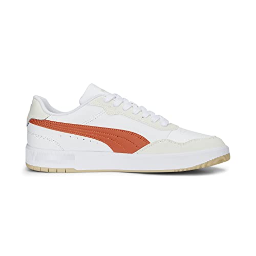 Image of PUMA Men's Court Ultra Lite Sneaker, Puma White Chili Powder Vapor Gray, 9