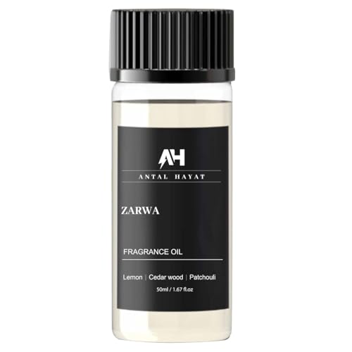 Hotel Scent Zarwa Diffuser Oil 50ml – Inspired by Aventus Cologne – Premium Home Scent – Essential Oil with Lemon, Patchouli, Cedarwood – Luxury Aromatherapy Refill for Diffusers