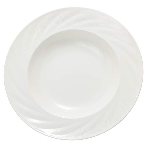 NARUMI(ナルミ) プレート 皿 センスレリーフ ホワイト 29cm パスタ 電子レンジ温め・食洗機対応 51800-5772