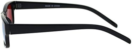 SA106 Black Anaglyphic Red Blue Cyan Stereoscopic Lens 3D Glasses