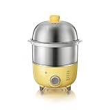 Egg Cooker 14 Capacity Egg Boiler Double Tier Egg Cooker with Automatic Shutdown Function Electric Rapid Egg Maker Dishwasher Safe - Yellow