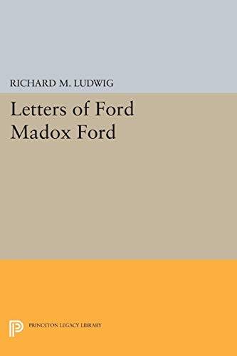 Letters of Ford Madox Ford 0691624410 Book Cover