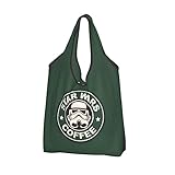 [LDU] スターウォーズ エコバッグ 大容量折りたたみエコバッグ買い物袋 人気軽量防水ショッピングバッグおしゃれレディースメンズ多機能トートバッグレジ袋 コンパクトコンビニバッグ買い物バッグ64cm×38cm。