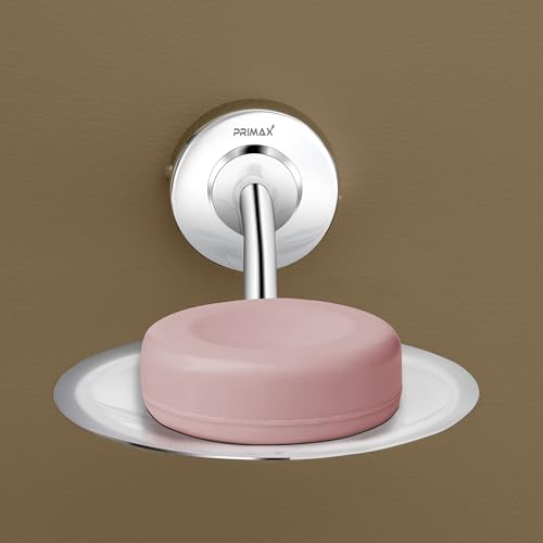 Image of Primax Stainless Steel 304 Grade Soap Holder for Bathroom /Soap Dish /Bathroom Soap Stand /Bathroom Accessories (Chrome, Daizy)