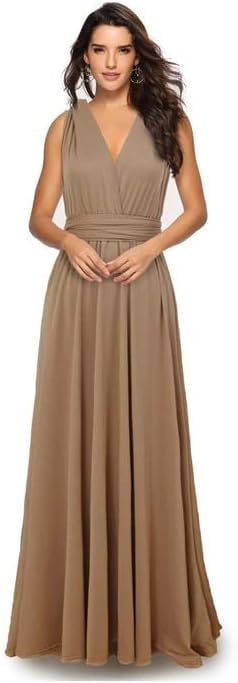 Infinity Kleid inklusive Bandeau Top Brautjungfernkleid Gr. 42-48 viele Farben Wickelkleid lang, 70 Verschiedene Wickelarten Brautkleid, Bridesmaid,...