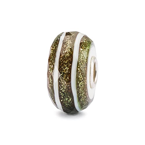 Abalorio de vidrio Trollbeads DESTINO TGLBE-30058 plata de ley 925