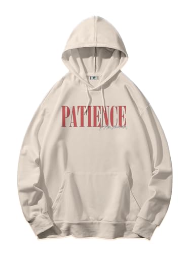 Image of SXV 'Patience' Printed Cool Aesthetic Sweatshirt Hoodie