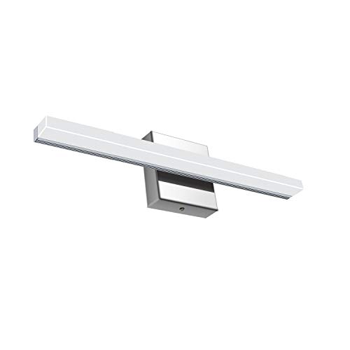 Image of Vanity Light 9W 15.9nches LED 4000K Natural White Acrylic Chrome Rectangle Tube for Bathroom Vanity Light Bedroom