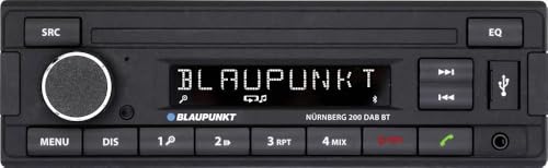 Blaupunkt Nürnberg 200 Dab BT, 1-DIN autoradio, Dab+, Bluetooth, kit Mains Libres, USB, entrée auxiliaire, 4x50 Watts, 12V