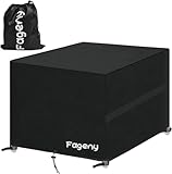 Fageny Garden Furniture Covers Waterproof Garden Table Cover, 200x200x94cm Tear Resitant Oxford Fabric Outdoor Patio Circular Set Cover Waterproof, Windproof, Anti-UV - Image 1