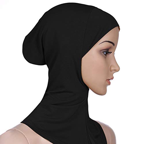 Vpang 5 Pack Womens Muslim Mini Hijab Caps Solid Color Modal Islamic Neck Cover Under Scarf Head Wear Cap (Set 1) #TOP1
