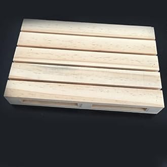 MIAOJI Wood Pallet, Wooden Pallet Drink Coaster Rectangular Beverage Coaster Unique Flower Pot Cushion Kitchen Table Top Protector