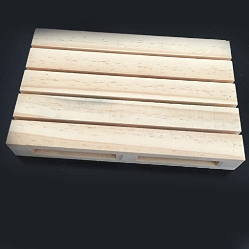 MIAOJI Wood Pallet, Wooden Pallet Drink Coaster Rectangular Beverage Coaster Unique Flower Pot Cushion Kitchen Table Top Protector