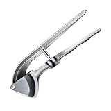 TIDTALEO Knoblauchpresse für Küche Praktischer Knoblauchzerkleinerer mit Geschlossenem Trichter...