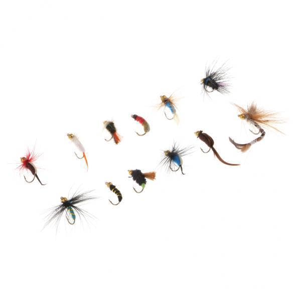 ATORSE 2x12 Pieces Mixed Dry Fly Fishing Flies Simulation Insects Fishing Flies Nymph- Sporting Goods- Fishing- Baits, Lures & Flies- Crankbaits-image-47