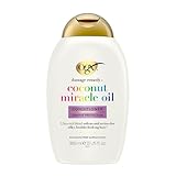 OGX Coconut Miracle Oil Conditioner feuchtigkeitsspendende Haarpflege Spülung mit pflegendem Kokosöl für alle Haartypen, 385ml