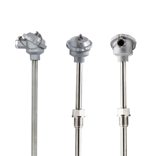 Sensor de temperatura PT100 blindado en acero inoxidable de alta resistencia