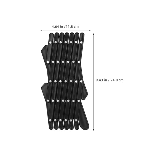 Barrière pour animaux extensible en PP noir grille ventilation auto - 3