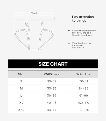 Image of 5Mayi Mens Briefs Underwear Multipack Black Cotton Men's Soft Breathable Briefs