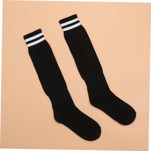 LIFKOME 1pair Unisex High Knee Football Socks Stripe Design Breathable Soccer Stockings for Boys and Girls Suitable for Shoe and below for Sports Activities4