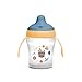 Suavinex, Tasse d'Apprentissage avec Bec Rigide. Tasse Bébé Anti - Fuite avec Couvercle Rabattable. Passe au Lave-Vaisselle. Trainer Cup 200ml. +6 Mois. Fôret Jaune