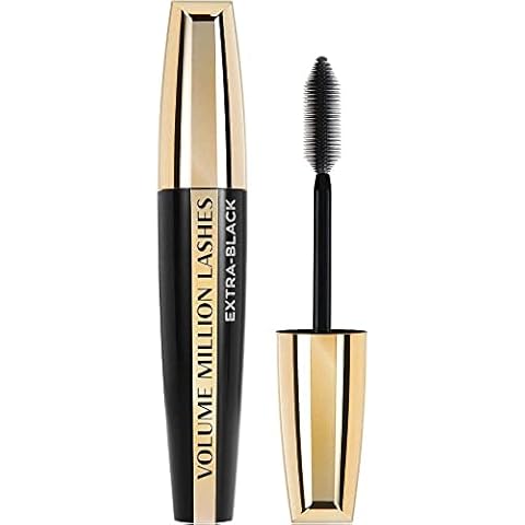 L'Oréal Paris Mascara, Tief-schwarze Wimperntusche für extra Definition und extra Volumen, Volume Million Lashes, Nr. 00 Extra-Black, 1 x 10,7 ml Cover