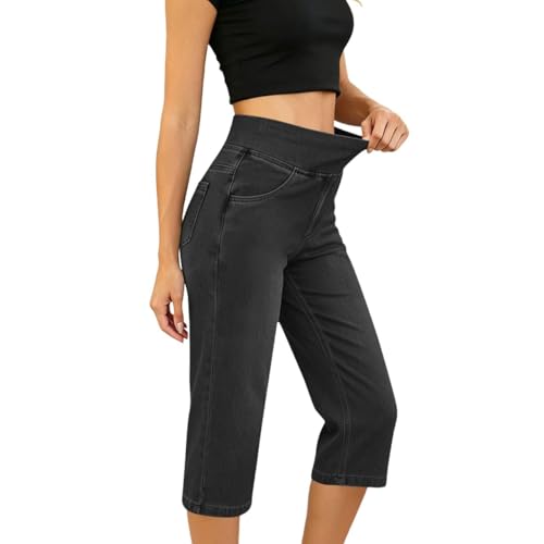 Jeggings de verano para mujer con cintura elástica alta que realza tu figura cómodamente