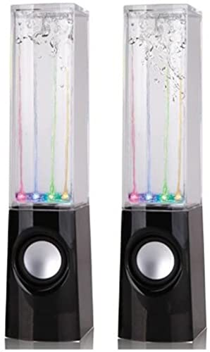 DUANxiaoyanK Enceinte, haut-parleur à eau dansante LED, haut-parleurs stéréo colorés de style...