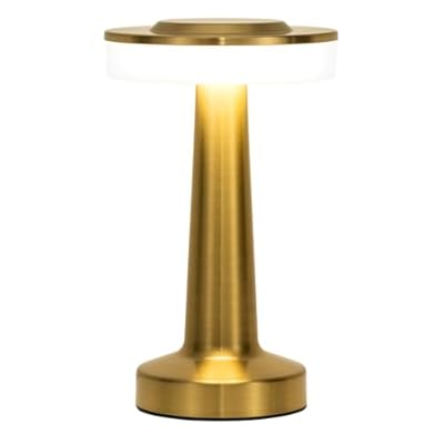 ZOOPEEN Gold Cordless Table Lamp with Touch Sensor,2800mAH Rechargeable Battery Operated Desk Lamp Up to 60 Hours Usage,3 Color Dimmable Small Portable Bedside Lamps,for Bedroom Nightstand Lamp