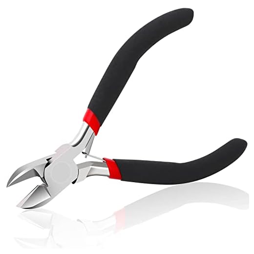 Wire Cutters, Small Side Cutters for Crafts, Flush Cutting Pliers for Jewelry Making, Floral Wire Cutters for Artificial Flowers, Zip Tie Cutters for Cable Tie, Wire Cutting Tool for Guitar Strings
