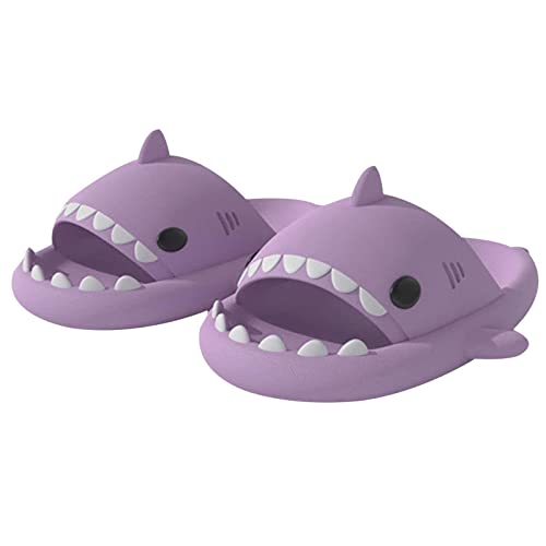 Pantuflas de Tiburón Verano para Mujer Hombre Zapatos de Baño Antideslizante Zapatillas de Ducha Sandalias de Playa y Piscina Shark Slides Slippers Cover