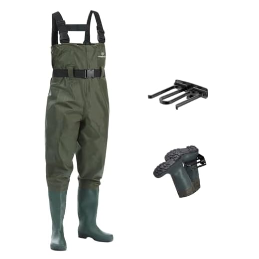FISHINGSIR Waders for Men Waterproof Women Fishing Chest Wader with Boots
